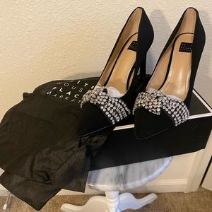 White House Black Market black sparkle heel